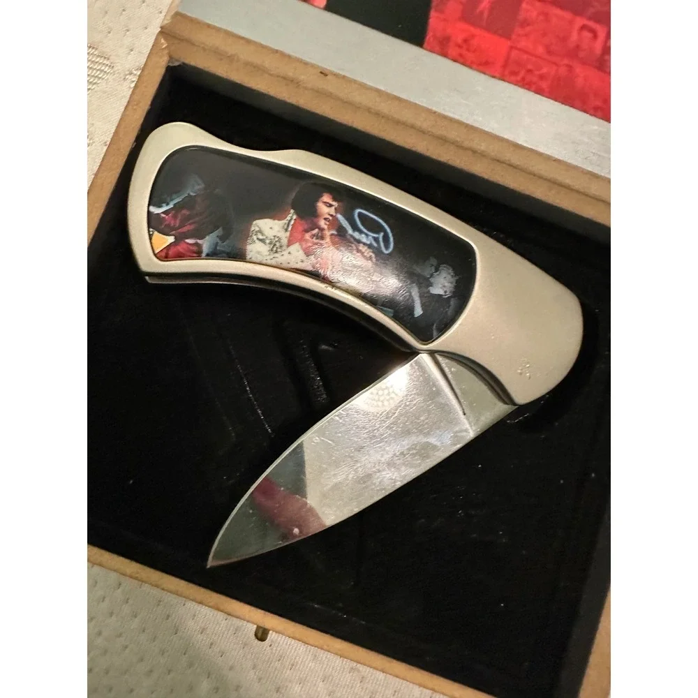 Elvis Presley Artist Century Collectible Knife With‎ Case Memorabilia